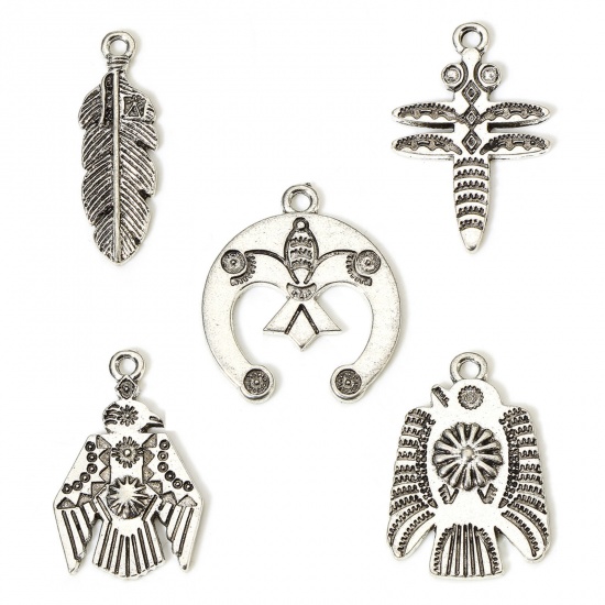 Picture of Zinc Based Alloy Boho Chic Bohemia Charms Antique Silver Color