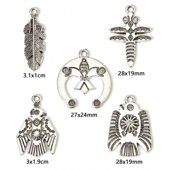Picture of Zinc Based Alloy Boho Chic Bohemia Charms Antique Silver Color