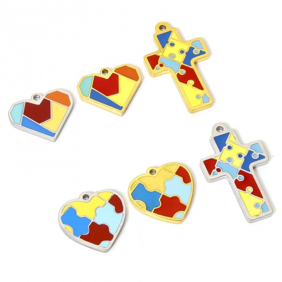 Picture of 304 Stainless Steel Charms Geometric