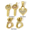 Picture of 304 Stainless Steel Charms 18K Gold Plated