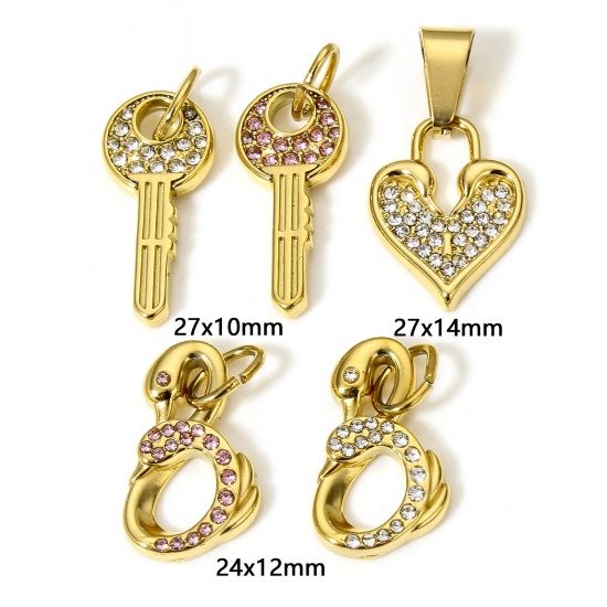 Picture of 304 Stainless Steel Charms 18K Gold Color