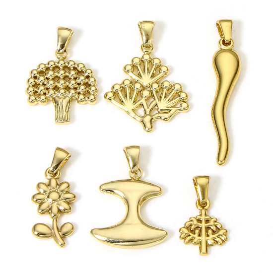 Picture of 304 Stainless Steel Charms 18K Gold Color