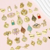 Image de 1 Pièce Breloques en Laiton Animal Plaqué Or Véritable 18K Insecte Micro Pave