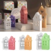 1 Piece Silicone Resin Mold For Candle Soap DIY Making House の画像
