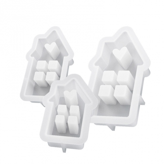 Image de 1 Piece Silicone Resin Mold For Candle Soap DIY Making House