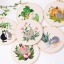Image de 1 Kit DIY Sac de Broderie Fait à la Main en Coton & Lin Multicolore Fleur Chats
