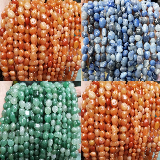 Picture of Aventurine ( Natural Dyed ) Beads For DIY Charm Jewelry Making Irregular