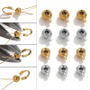 Image de 5 Pcs Bouchons de Perles à Écraser pour les Extrémités du Collier et du Bracelet Accessoires de Fabrication de Bijoux en 304 Acier Inoxydable Plat-Rond