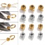 Imagen de 5 Unidades 304 Acero Inoxidable Fermalltas Para Abalorios Para Terminales De Pulseras Y Collares Accesorios Para Hacer Joyas Plano Redondo