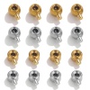 Image de 5 Pcs Bouchons de Perles à Écraser pour les Extrémités du Collier et du Bracelet Accessoires de Fabrication de Bijoux en 304 Acier Inoxydable Plat-Rond