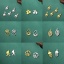5 個 304ステンレス鋼 ミニ チャーム 金メッキ 透かし の画像