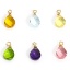 Immagine di 2 Pz 304 Acciaio Inossidabile & Vetro Charms Goccia Oro Placcato Multicolore Sezione 11mm x 6mm