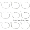 Picture of 304 Stainless Steel Handmade Link Chain Anklet Silver Tone With Lobster Claw Clasp And Extender Chain