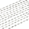 Picture of 304 Stainless Steel Handmade Link Chain Anklet Silver Tone With Lobster Claw Clasp And Extender Chain