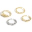 Picture of Eco-friendly Vacuum Plating Simple & Casual Geometric Real Gold Plated Copper Open Adjustable Rings Unisex Party