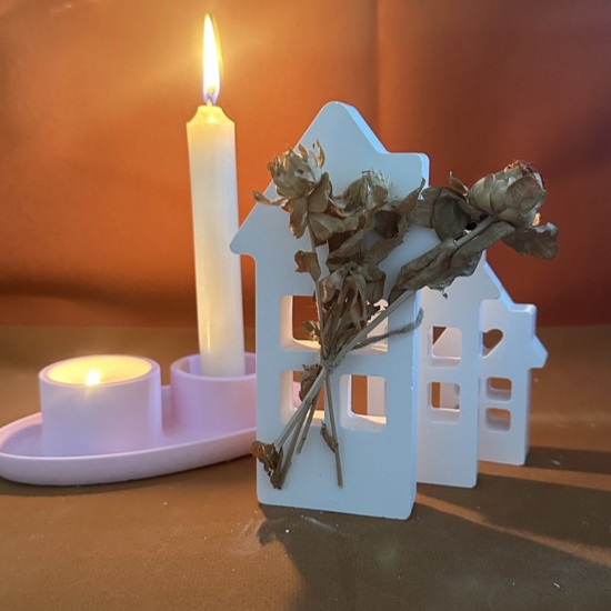 Bild von 1 Stück Silikon Ostertag Harzform zum Selbermachen von Kerzenseife Weiß