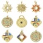 Picture of Pendants 18K Real Gold Plated Sun Star