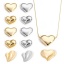 Immagine di 2 Pz Ottone San Valentino Charms Cuore 3D