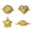 Immagine di 1 Pz Ottone Pendenti Charms Connettori Accessori Ingraticciato Disegno 18K Vero Oro Placcato Trasparente Cubic Zirconiae
