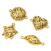 Immagine di 1 Pz Ottone Pendenti Charms Connettori Accessori Ingraticciato Disegno 18K Vero Oro Placcato Trasparente Cubic Zirconiae