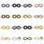 Picture of Brass Connectors Charms Pendants Infinity Symbol Multicolor Micro Pave