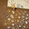 Picture of Brass Sport Charms Real Gold Plated Racket 27.5mm x 8mm