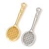 Picture of Brass Sport Charms Real Gold Plated Racket 27.5mm x 8mm