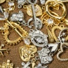 Picture of Brass Charms Real Gold Plated Food 3D