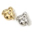 Immagine di 1 Pz Ottone Insetto Charms Ape Vero Oro Placcato 3D Trasparente Cubic Zirconiae 12.5mm x 11mm