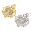Immagine di 1 Pz Ecologico Ottone Religione Charms Ex Voto Cuore Vero Oro Placcato Cuore Micro Spianare Trasparente Cubic Zirconiae 19mm x 15mm