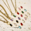 Picture of Eco-friendly Brass Geometric Charms 18K Real Gold Plated Rectangle 8.5mm x 3mm