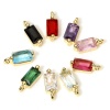 Picture of Eco-friendly Brass Geometric Charms 18K Real Gold Plated Rectangle 8.5mm x 3mm