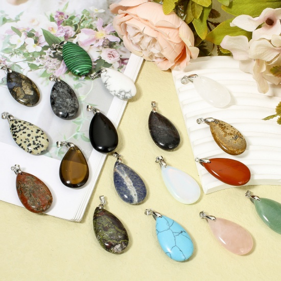 Picture of Gemstone ( Natural ) Charms Drop 4.5cm x 2cm