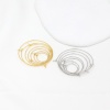 Image de 10 Pcs Boucles d'Oreilles Créoles Accessories pour DIY Fabrication de Bijoux Respectueux de la Nature en Laiton Simple Plaqué Or Véritable Annulaire