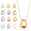 Bild von 1 Stück Umweltfreundlich Messing Geometrisch Charms Echt Platin plattiert Tropfen