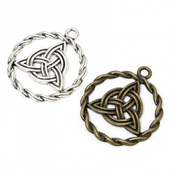 Изображение 10 PCs Religious Pendants Multicolor Celtic Knot Hollow