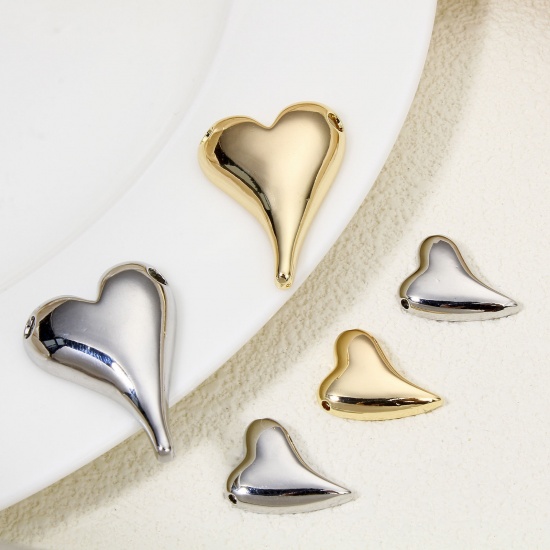 Immagine di 1 Piece Eco-friendly Brass Valentine's Day Pendants Real Gold Plated Heart