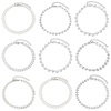 Picture of 304 Stainless Steel Handmade Link Chain Anklet Silver Tone With Lobster Claw Clasp And Extender Chain Heart 22.5cm(8 7/8") long