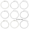 Picture of 304 Stainless Steel Handmade Link Chain Anklet Silver Tone With Lobster Claw Clasp And Extender Chain Heart 22.5cm(8 7/8") long