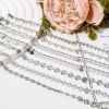 Picture of 304 Stainless Steel Handmade Link Chain Anklet Silver Tone With Lobster Claw Clasp And Extender Chain Heart 22.5cm(8 7/8") long