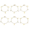 Picture of 304 Stainless Steel Link Cable Chain Anklet Gold Plated With Lobster Claw Clasp And Extender Chain Butterfly Animal Musical Note 23cm(9") long
