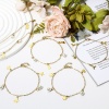 Picture of 304 Stainless Steel Link Cable Chain Anklet Gold Plated With Lobster Claw Clasp And Extender Chain Butterfly Animal Musical Note 23cm(9") long