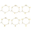 Picture of 304 Stainless Steel Link Cable Chain Anklet Gold Plated With Lobster Claw Clasp And Extender Chain Rose Flower 23cm(9") long