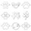 Picture of 304 Stainless Steel Connectors Charms Pendants Silver Tone Hollow