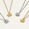 Picture of Eco-friendly Brass Clothes Charms Real Gold Plated Bowknot Micro Pave Clear Cubic Zirconia 13mm x 12mm