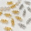 Picture of Eco-friendly Brass Charms 18K Real Gold Plated Spiral Clear Cubic Zirconia 15mm x 7mm