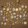 Picture of Eco-friendly Brass Valentine's Day Charms Real Gold Plated Heart Clear Cubic Zirconia