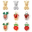 Picture of Eco-friendly Brass Easter Day Charms Real Gold Plated Rabbit Animal Radish