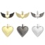 Immagine di 1 Pz Ecologico Ottone San Valentino Ciondoli Multicolore Cuore Micro Spianare Trasparente Cubic Zirconiae