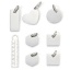 Immagine di 1 Pz Ecologico 304 Acciaio Inossidabile Semplice Charms Geometrica Tono Argento Liscio